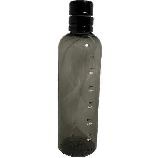 Černá průhledná lahev 0,5L