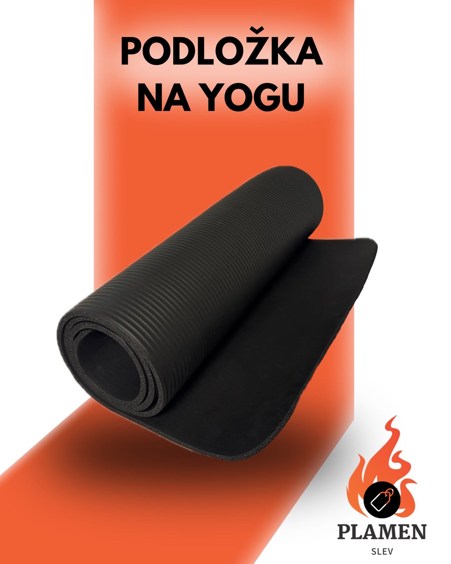 Podložka na jógu - pilates (černá)